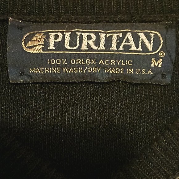 Vintage Puritan Checker Pattern Men's Sweater Medium 100% Orlon Acrylic - Picture 3 of 4